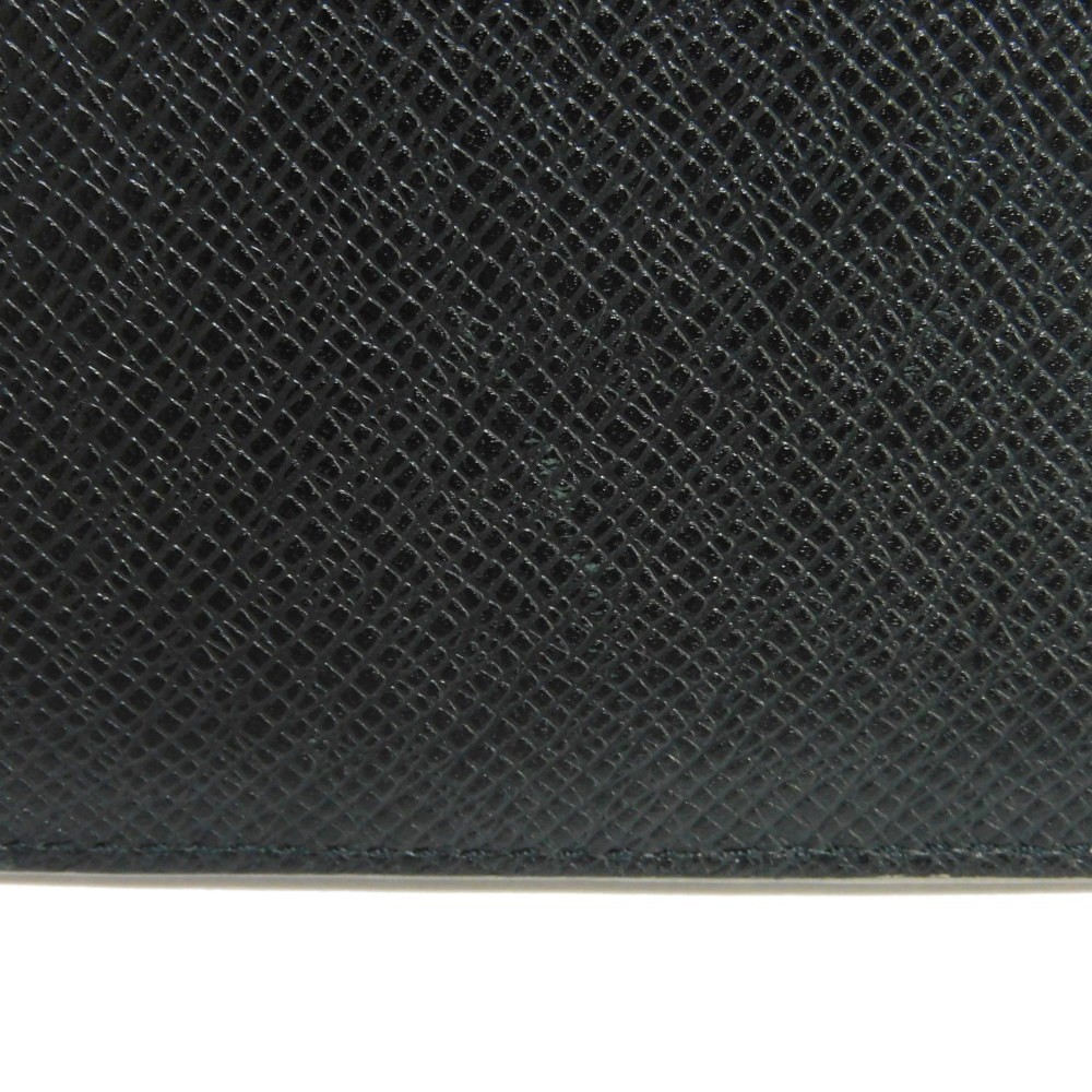 Louis Vuitton Long Wallet Portefeuille Brazza Lv Logo Black Gray New Bifold  Taiga Noirgris M30179 Auction