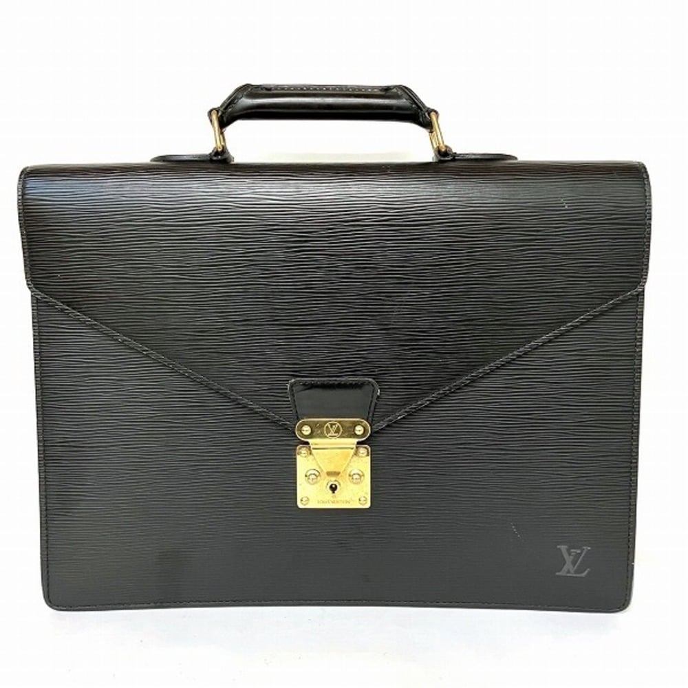 Louis Vuitton Epi Leather Ambassador Briefcase Black