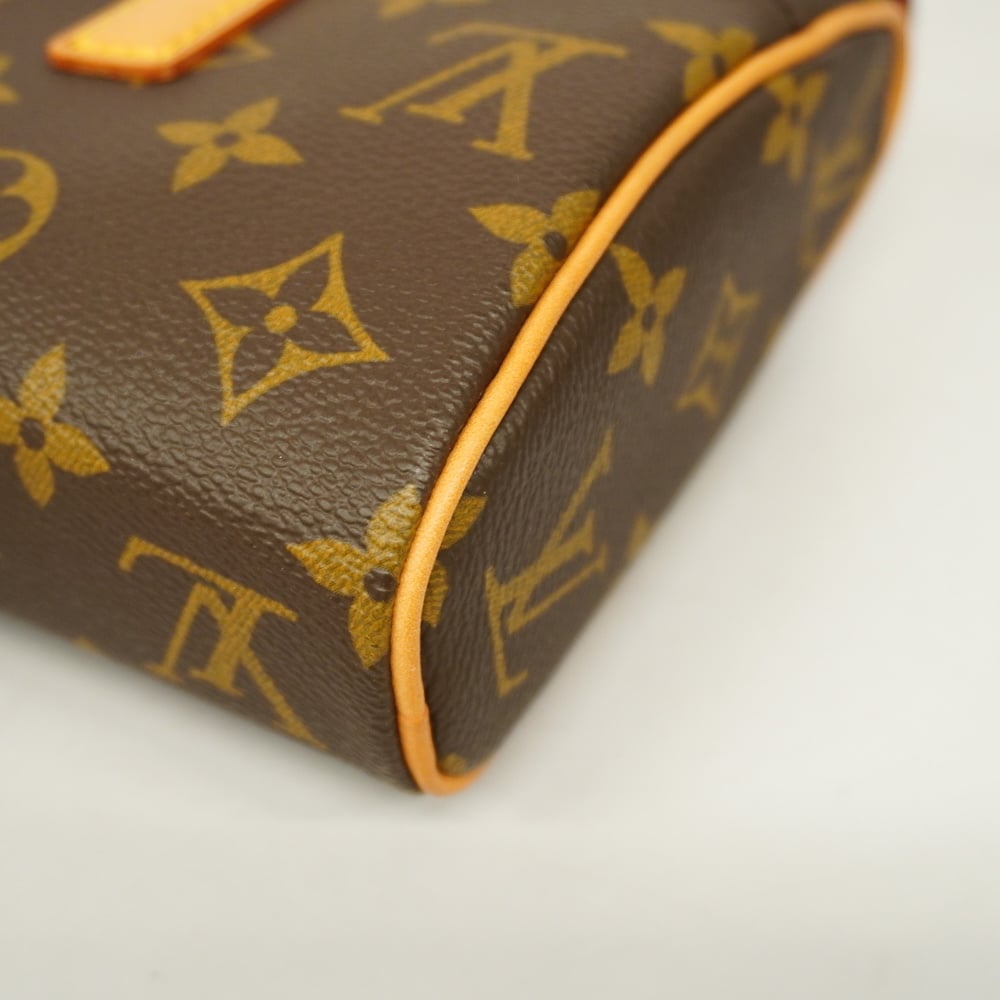 LOUIS VUITTON Monogram Sonatine Brown M51902 hand bag