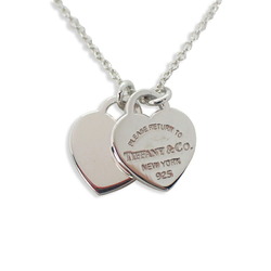 TIFFANY 925 Return to Tiffany Double Heart Tag Pendant Necklace