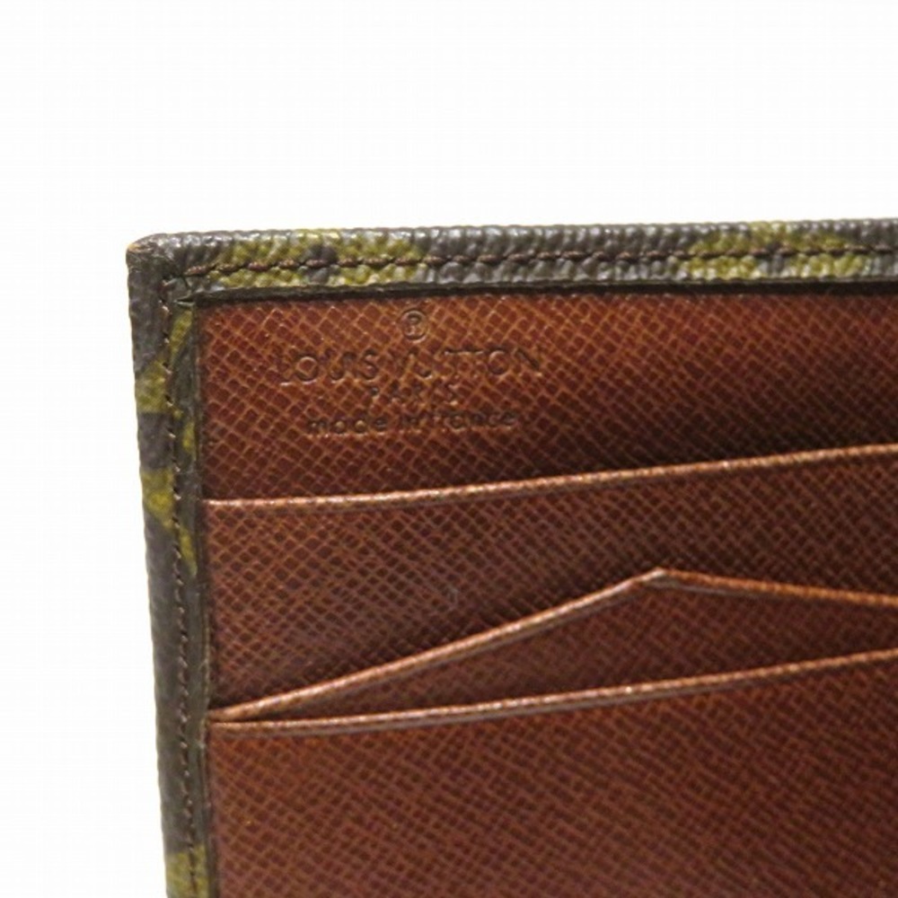 LOUIS VUITTON Tri-fold wallet M61660 Portonet Bie Cult Credit Monogram  canvas Brown Women Used