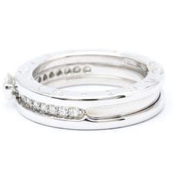 Bvlgari B.Zero1 Solitaire Half Diamond Ring White Gold (18K) Fashion Diamond Band Ring Carat/0.3 Silver