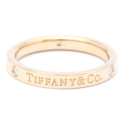 Tiffany Flat Band Ring Pink Gold (18K) Diamond Band Ring Carat/0.07