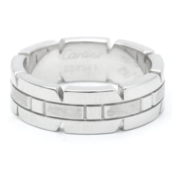 Cartier Tank Francaise White Gold (18K) Fashion No Stone Band Ring Silver