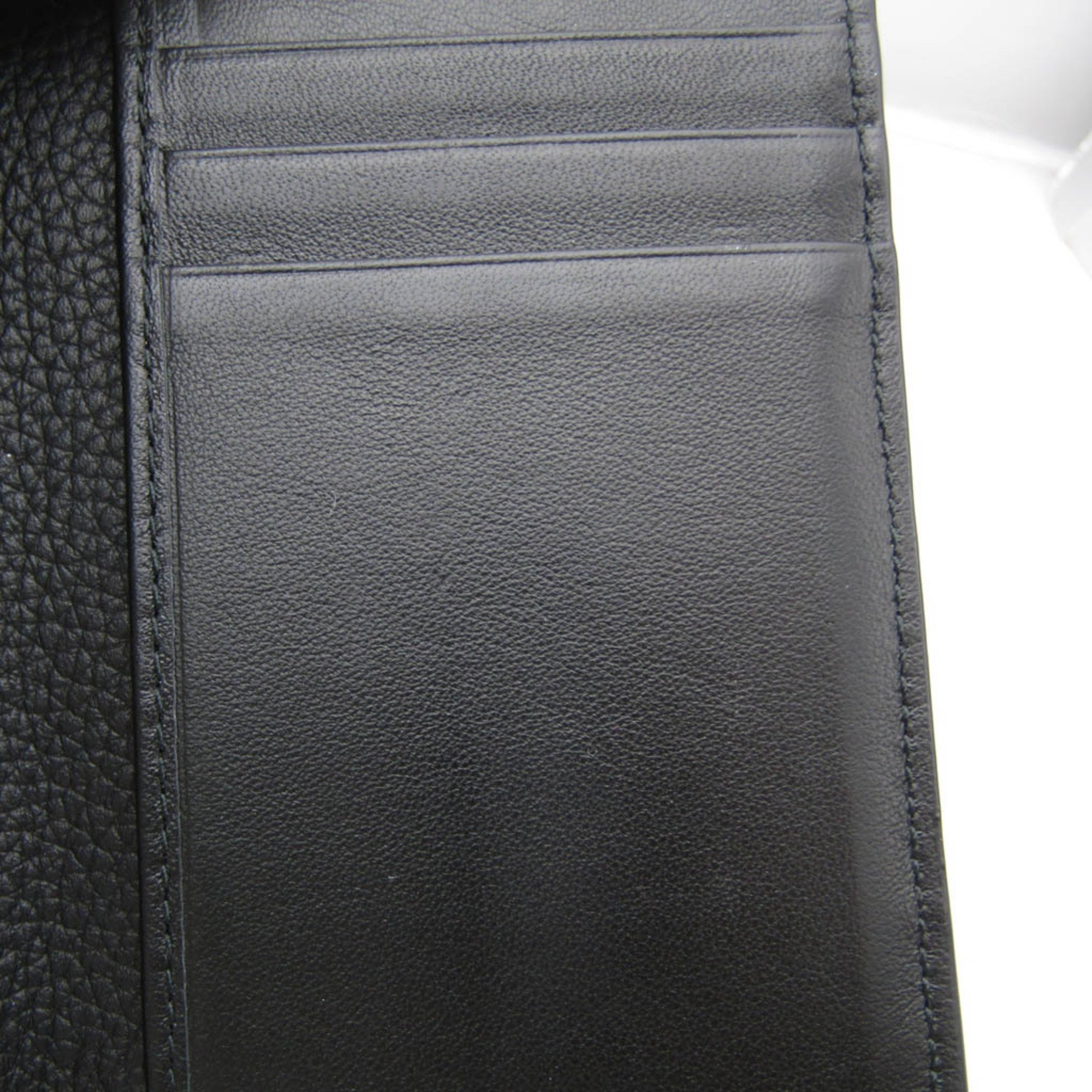Christian Dior Leather Card Case Black