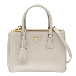 Prada Galleria Medium 1BA863 Women's Saffiano Lux Handbag,Shoulder Bag Light Gray