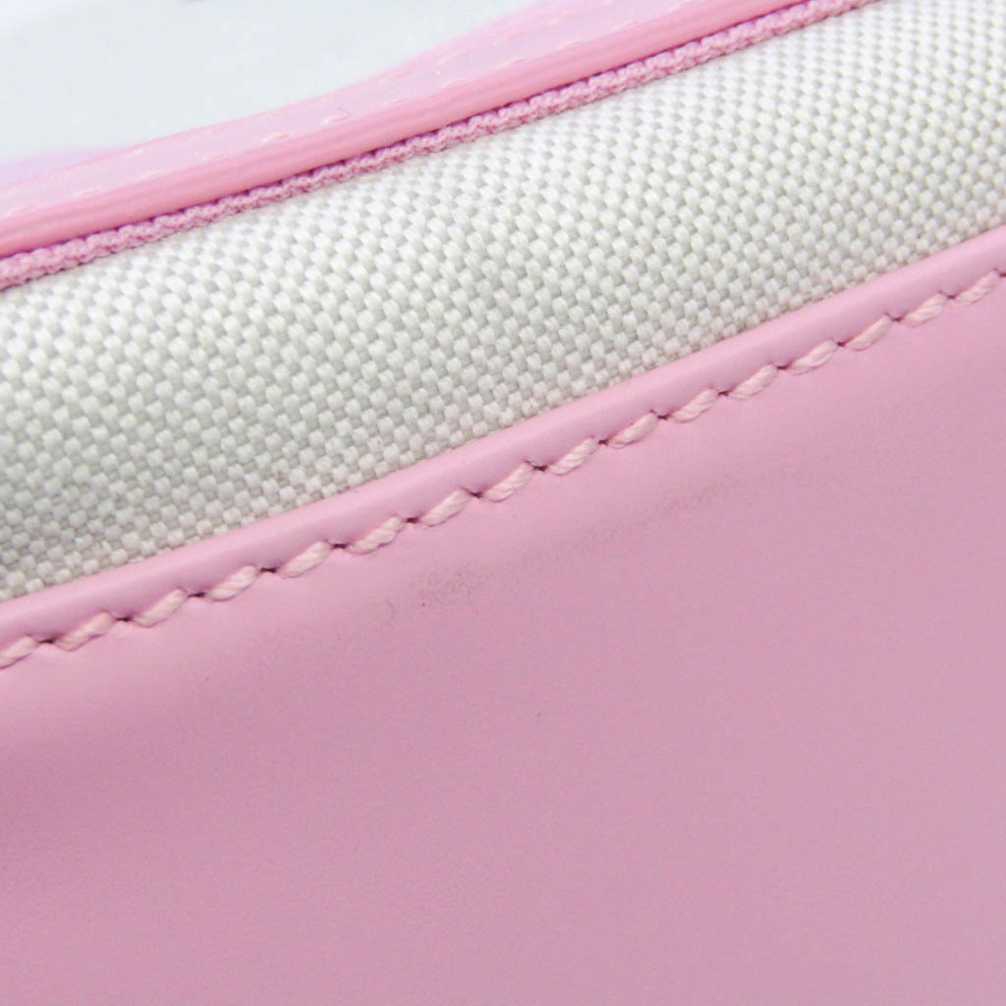 Balenciaga Navy Cabas S 339933 Women's Canvas,Leather Handbag Light Pink,Off-white