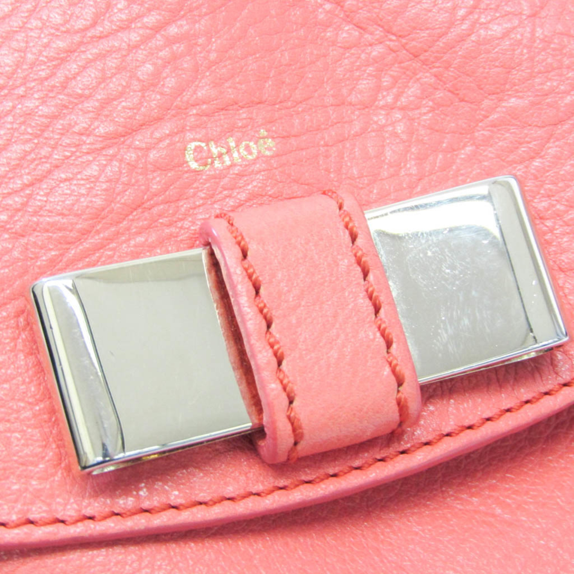 Chloé Lily 3P0508 Women's Leather Shoulder Bag Salmon Pink