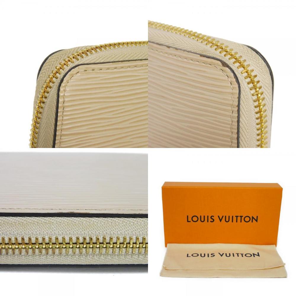 LOUIS VUITTON Long Wallet Zippy LV Logo Greige Gold New Model Round Zipper  Vuitton Epi Galle M67805 Men's Women's
