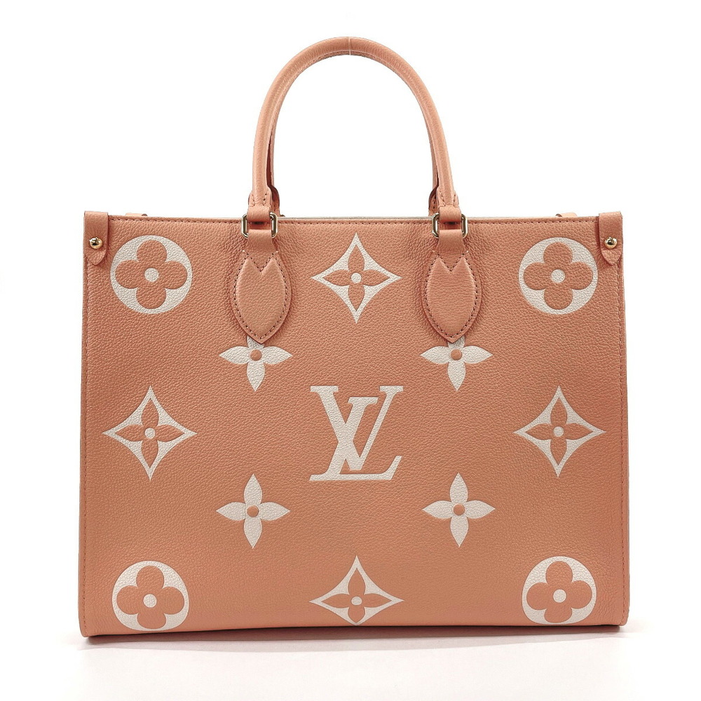 Louis Vuitton On the Go MM New Tote Bag Monogram Empreinte/Grain Leather LOUIS  VUITTON M46286 Women's Pink