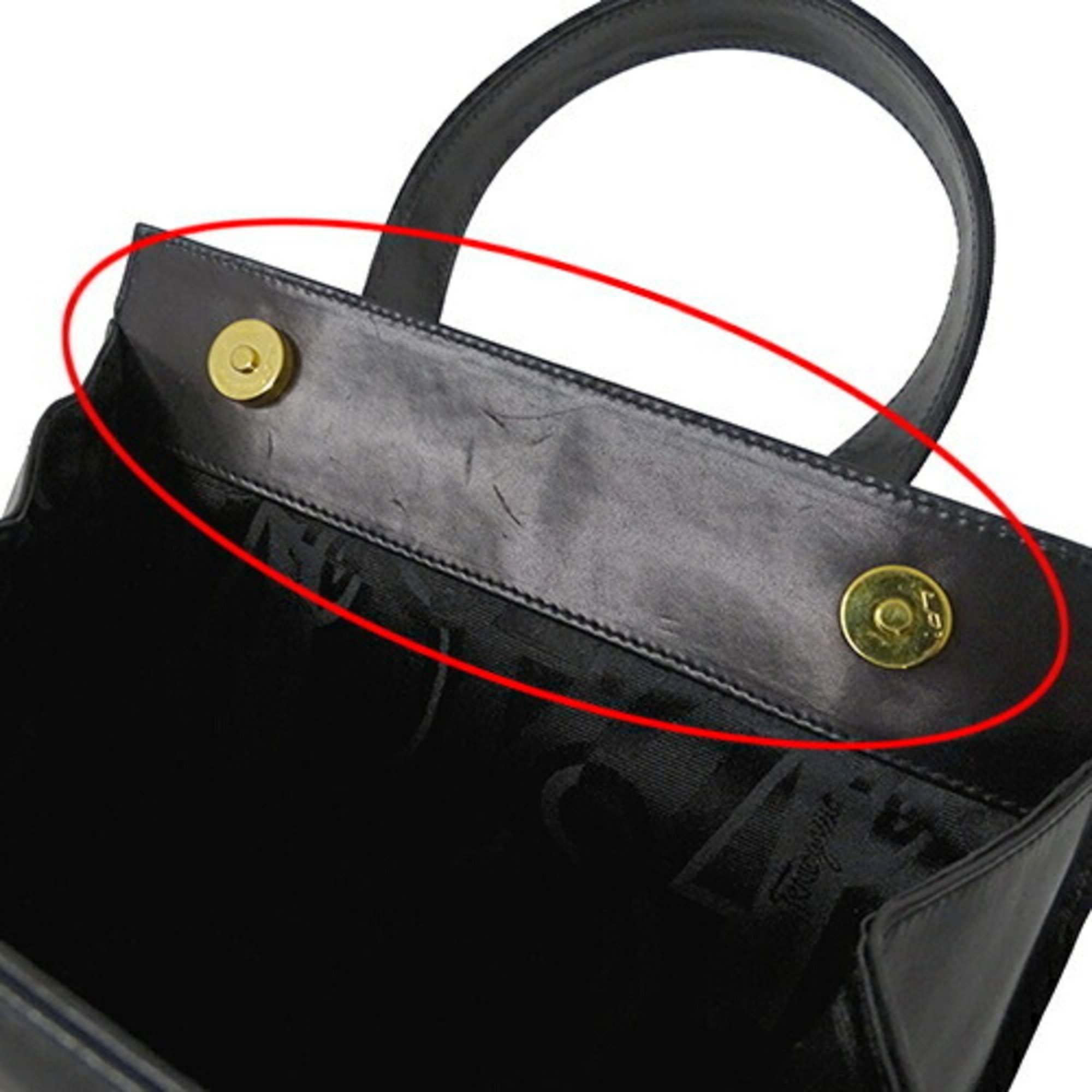 Salvatore Ferragamo Bag Women's Handbag Shoulder 2way Rose Ribbon Leather Black