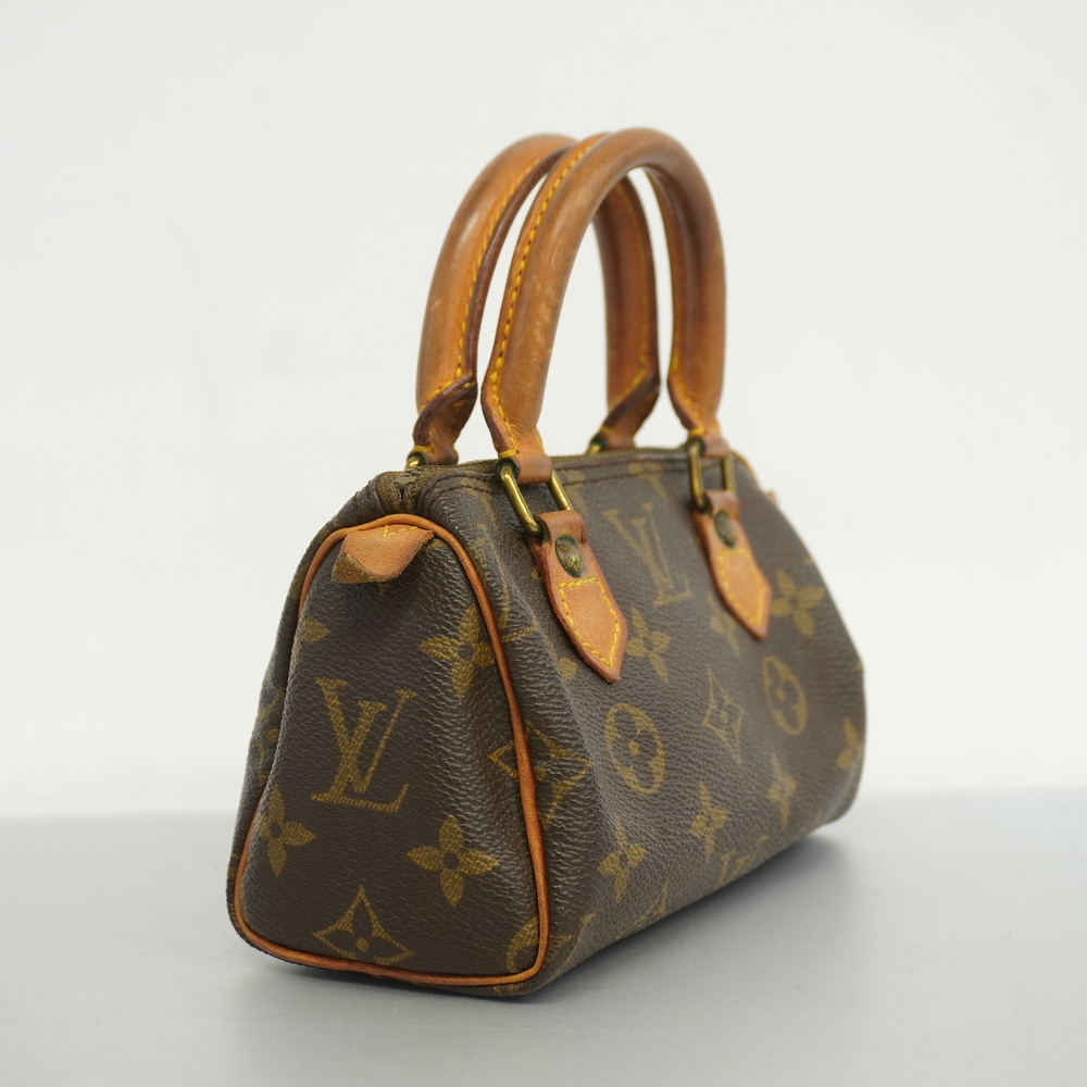 LOUIS VUITTON M41534 Monogram Mini Speedy Pouch old model Hand Bag Brown