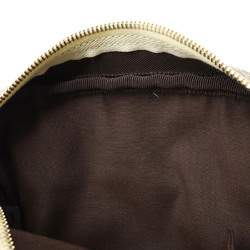 GUCCI GG Plus Supreme Shoulder Bag Pochette PVC Leather Khaki Beige Brown Ivory 233268