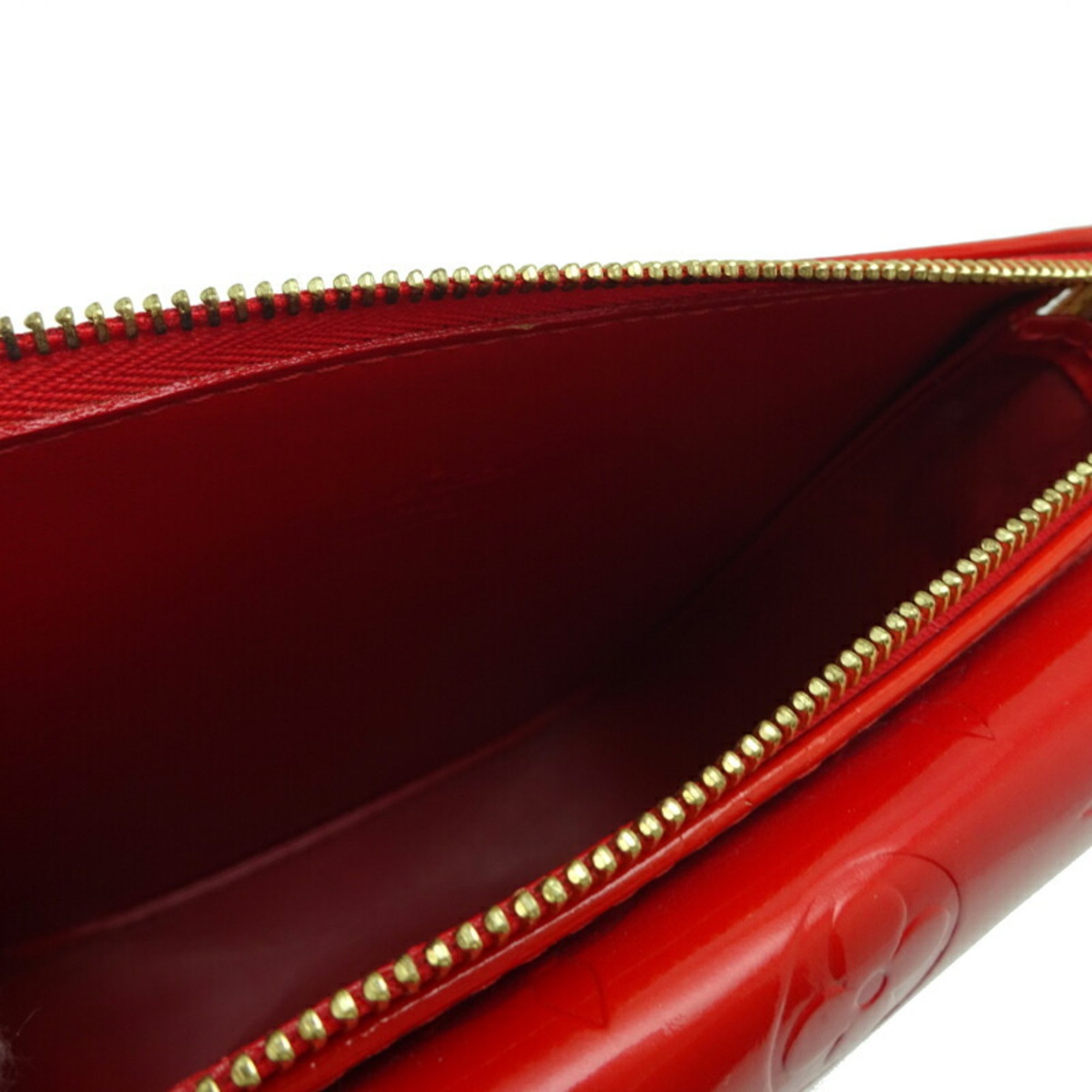 Louis Vuitton Mott *There is a crack on the strap Women's shoulder bag M91137() Vernis Rouge (Red)