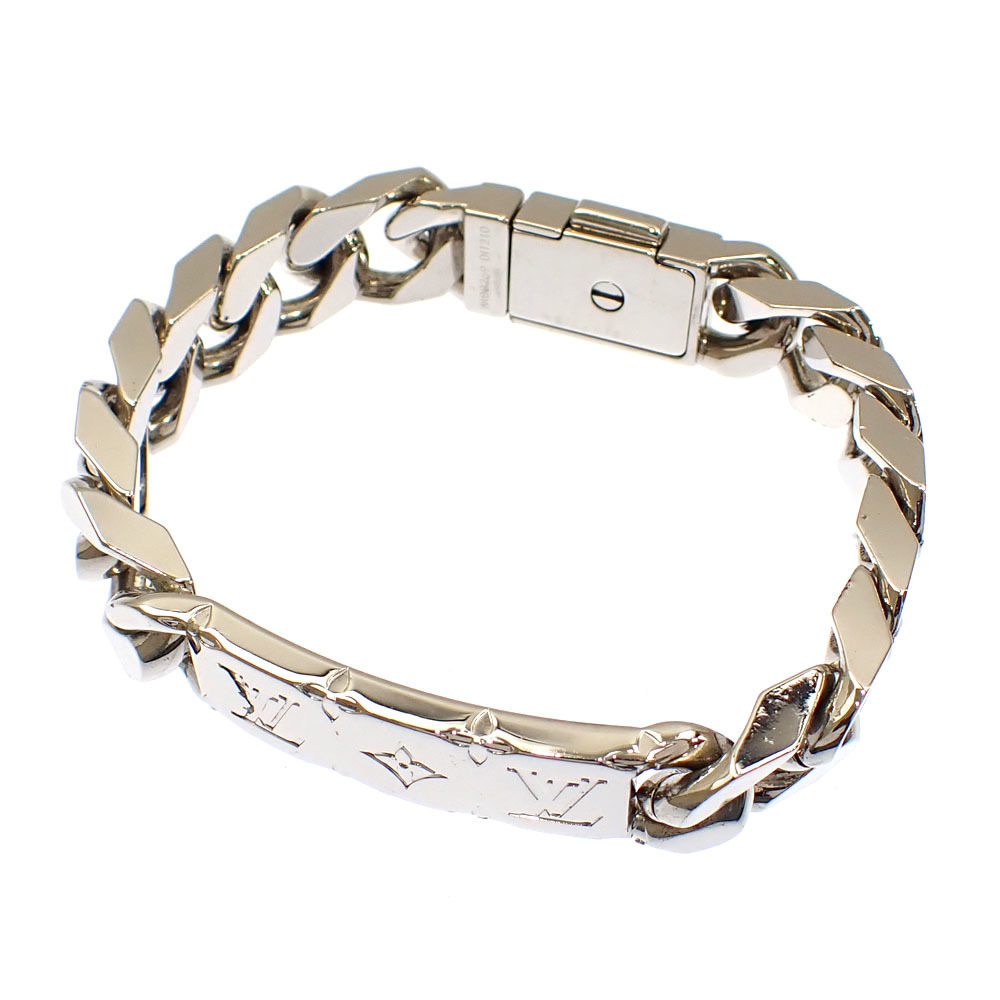 Louis Vuitton Monogram Chain Bracelet M00269 Silver Metal Ladies LOUIS  VUITTON