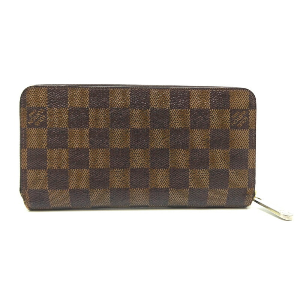 Louis Vuitton Damier Ebene Card Holder Brown For Women