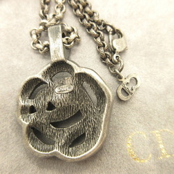 Christian Dior Rhinestone Metal Gunmetal Necklace