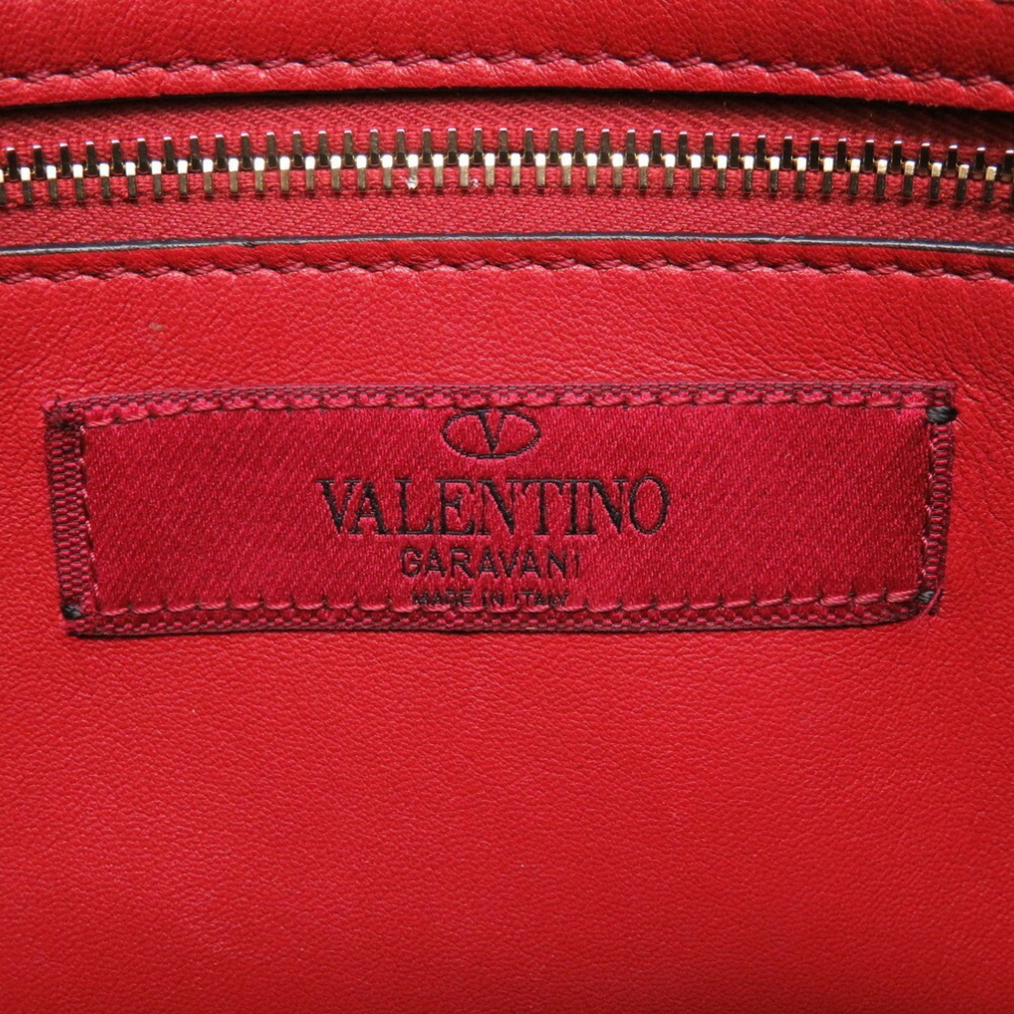 Valentino Garavani Rockstud Leather Navy Shoulder Bag
