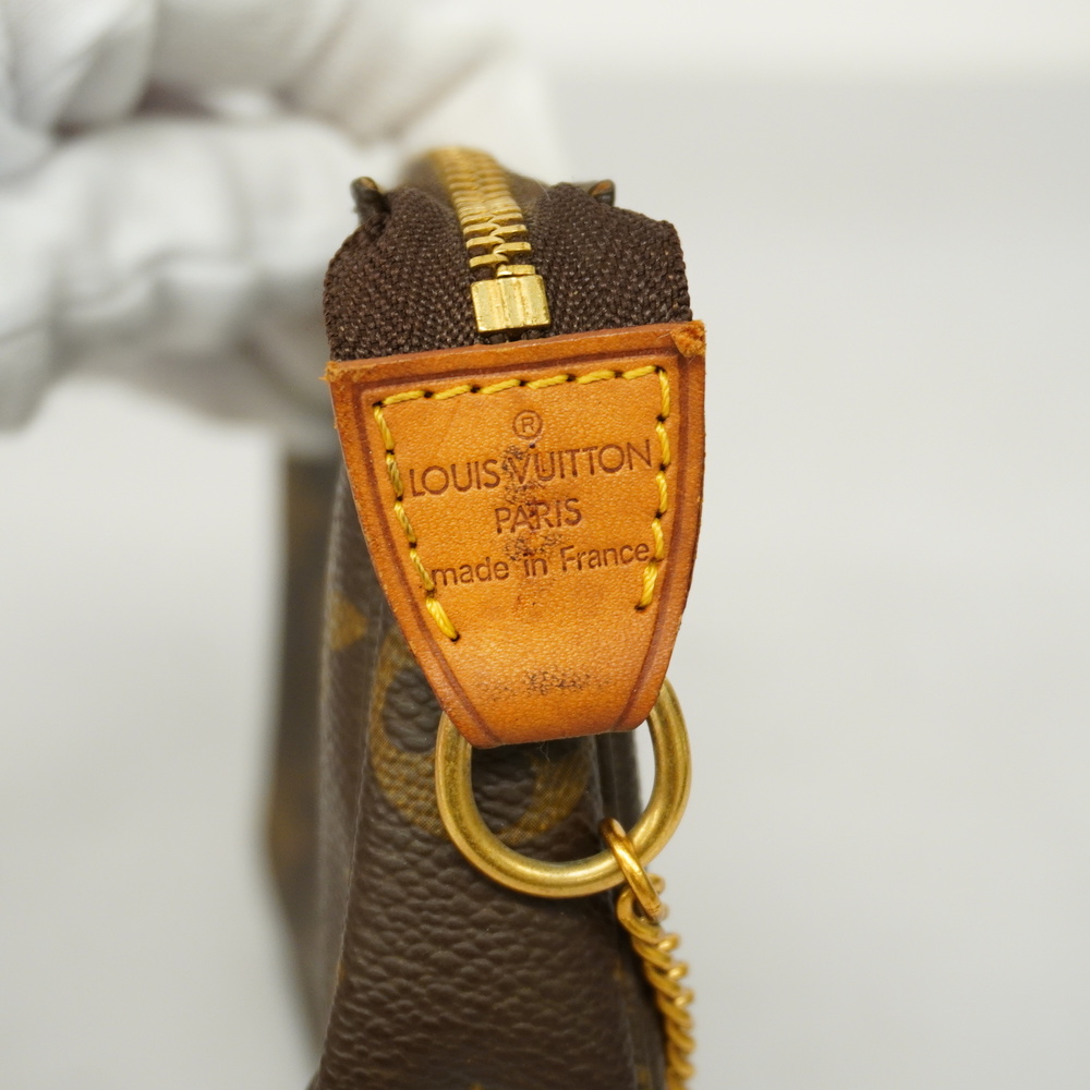 Auth Louis Vuitton Monogram Mini Pochette Accessoires Pouch M58009