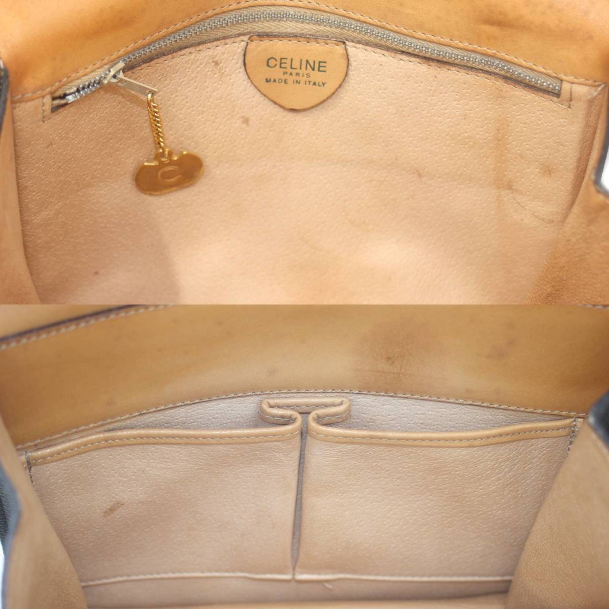 Celine Handbag PVC/Leather Brown