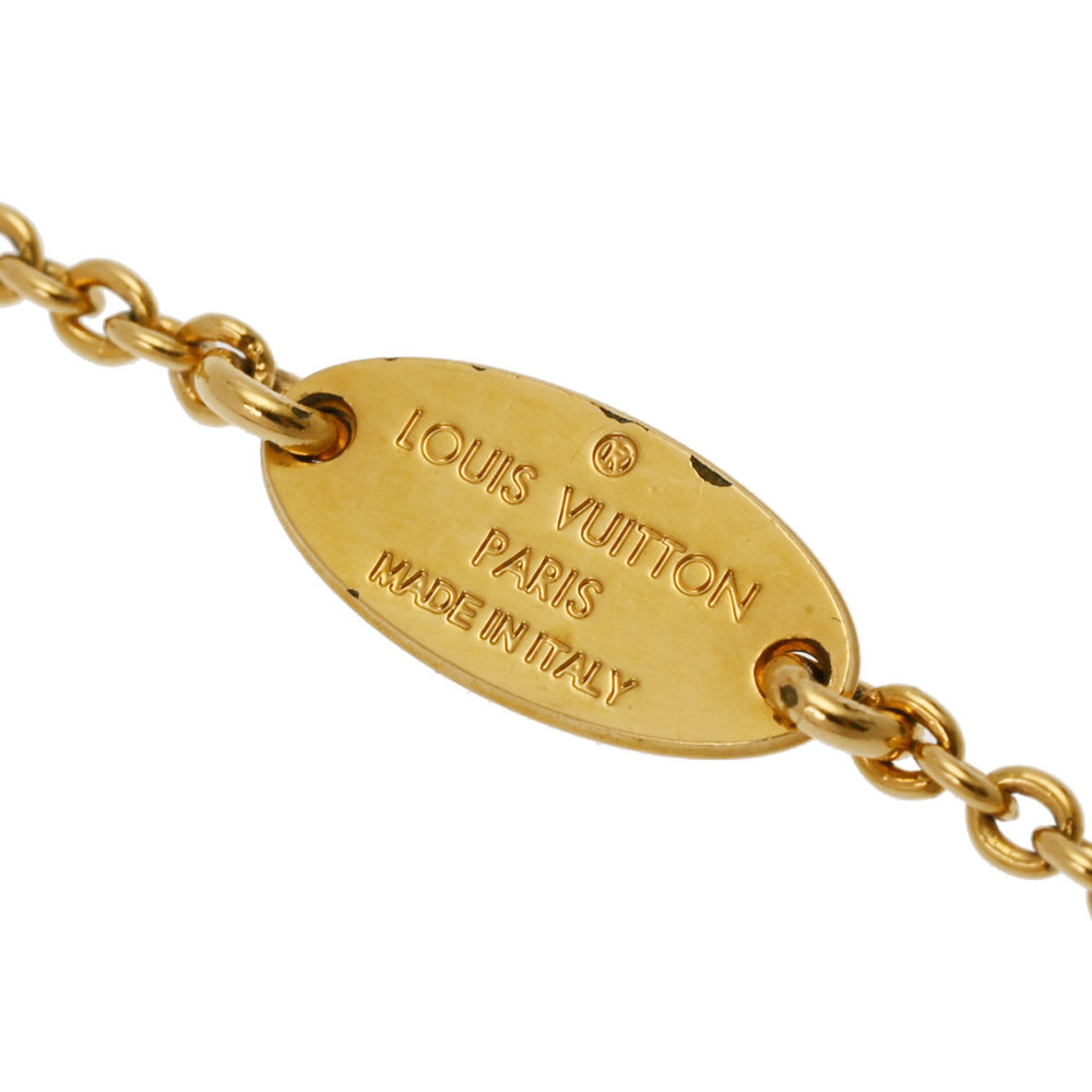 Louis Vuitton LOUIS VUITTON Essential V Necklace GP Gold M61083