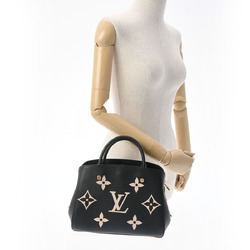 Louis Vuitton Black Beige Monogram Empreinte Montaigne BB