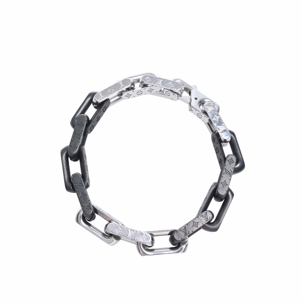 Louis Vuitton Monogram Chain Bracelet Silver-to