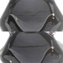 CHANEL Coco Shoulder Bag Caviar Skin Woodgrain Acrylic Chain Tote Black Women's KS