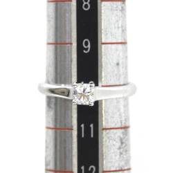 Tiffany&Co. Tiffany Pt950 Diamond Ring Prince Cut 0.3ct High Quality Solitaire Ladies KS