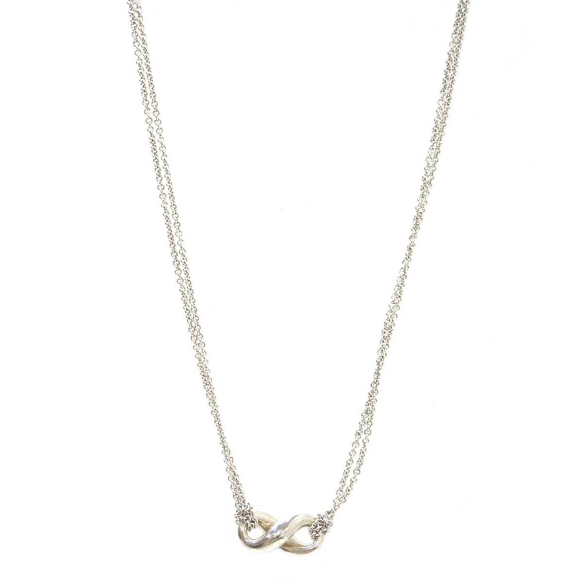 Tiffany&Co. Tiffany Infinity Double Chain Necklace SV925 40.5cm 7.6g