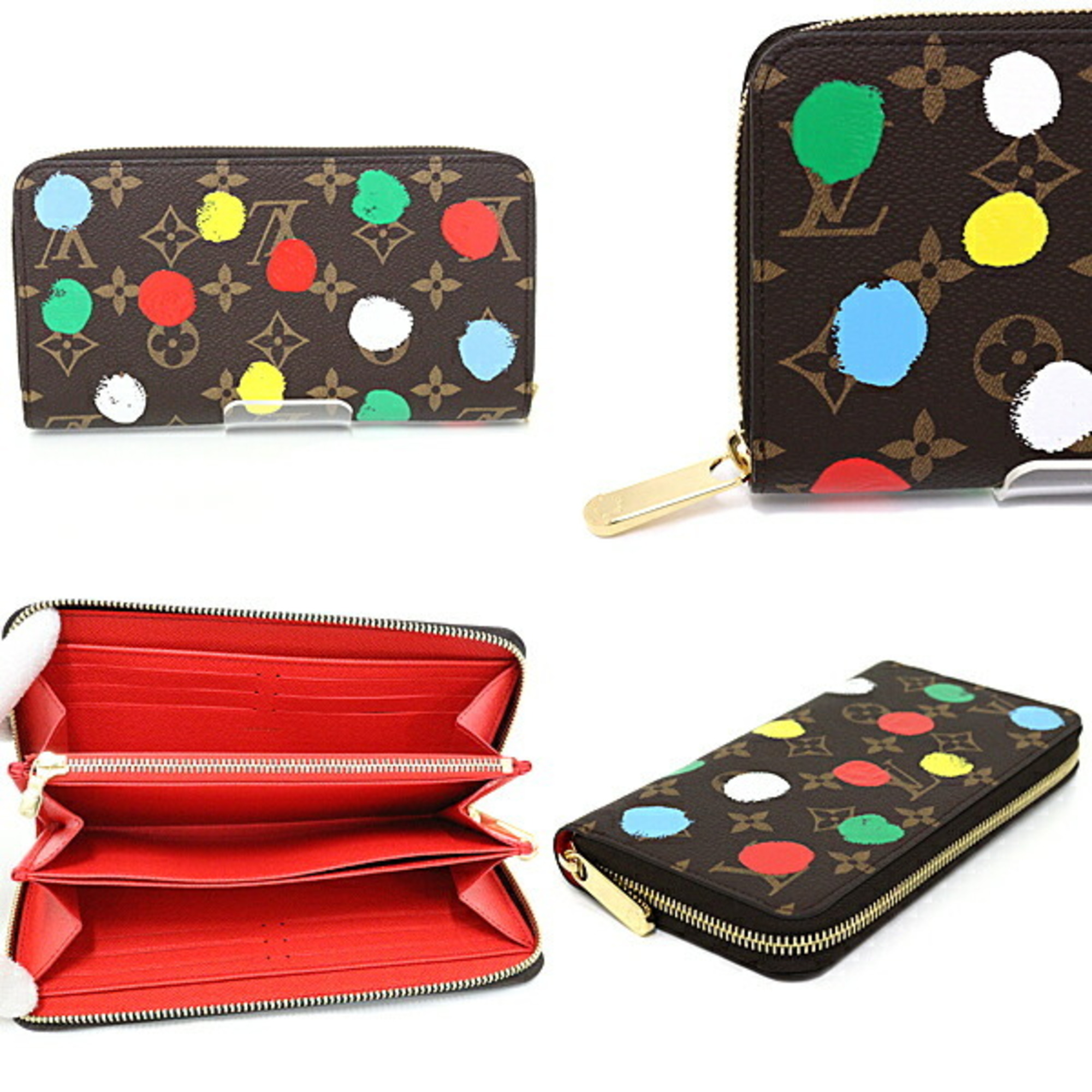 LOUIS VUITTON Yayoi Kusama LV × YK Zippy Round Long Wallet M81864