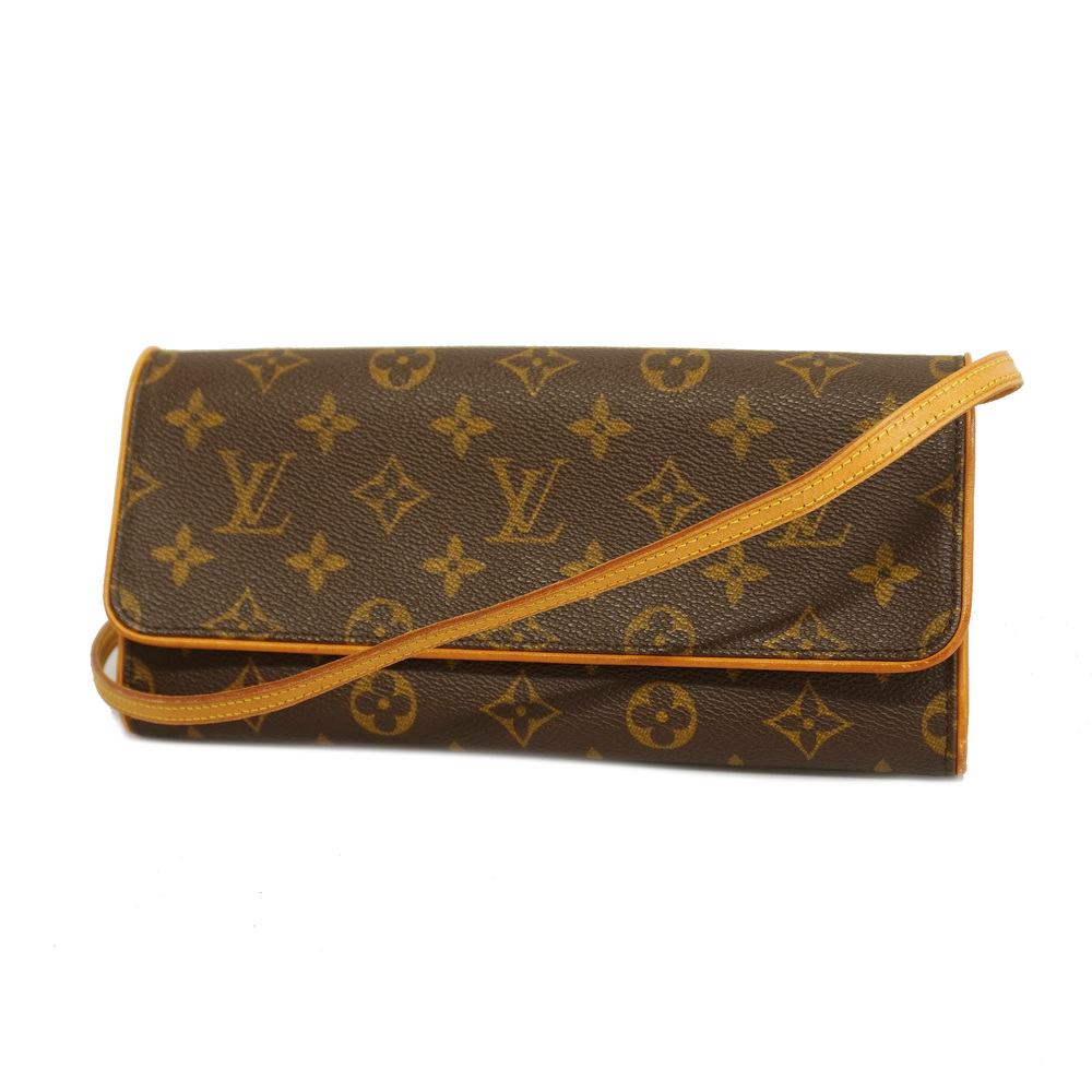 Brown Louis Vuitton Monogram Pochette Twin GM Crossbody Bag