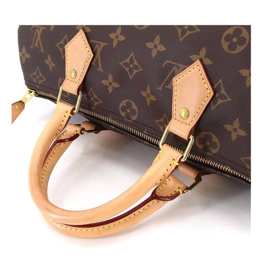 Louis Vuitton Monogram Speedy 30 Handbag Brown M41108 Rfid Gold Hardware