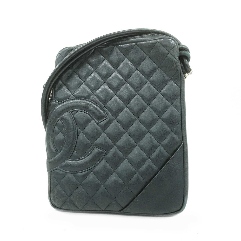 Auth Chanel Ligne Cambon Tote Bag Lambskin Women's Leather Shoulder Bag |  eLADY Globazone