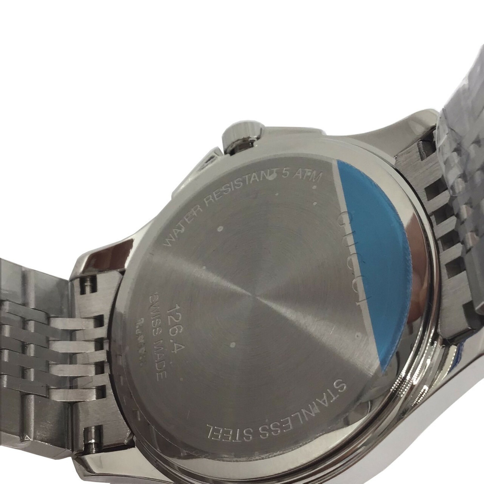 GUCCI G Timeless YA1264174 Silver Dial Watch Stainless Steel Quartz GG Mark Battery Men Women Unisex