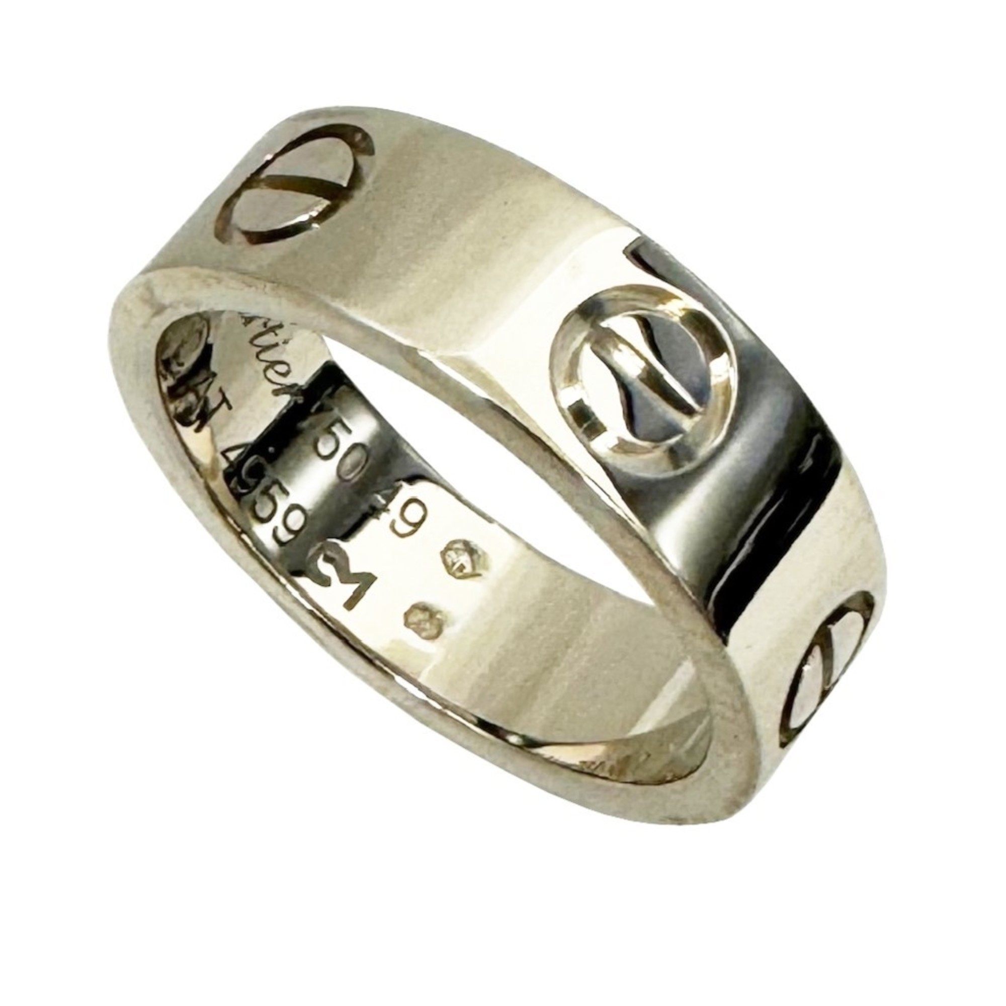 Cartier Love Ring 750 Polished 49 6.5g K18WG White Gold Daily Size 9 LOVE Wedding Women s Men s eLADY Globazone