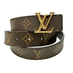 Rare limited edition Louis Vuitton LOUIS VUITTON leather belt N1002 Sunture  LV 100LV 85 size 80-90cm black men's
