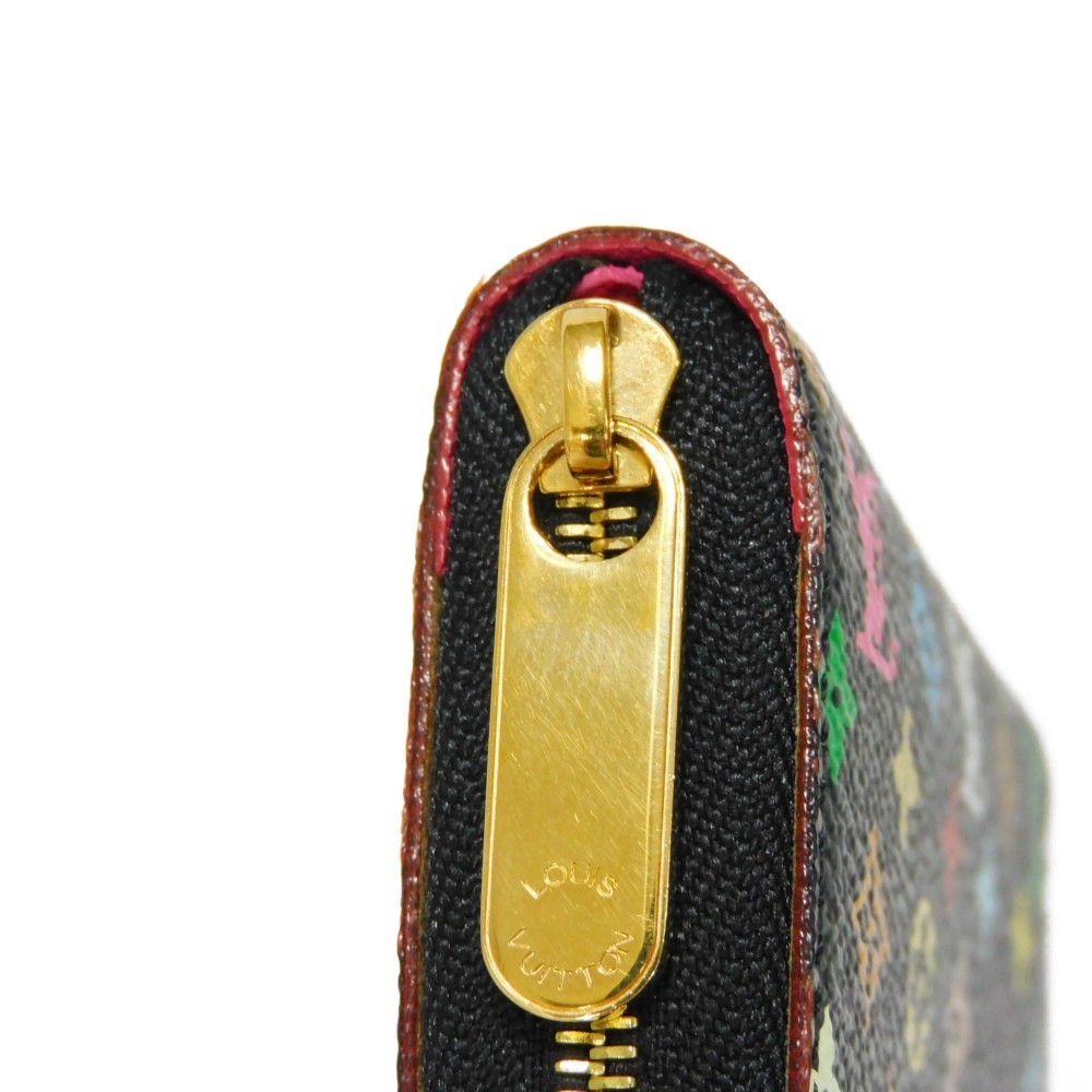 LOUIS VUITTON Coin Case Zippy Purse Round Zipper Wallet Monogram Multicolor  Noir Grenade M93740 Women's