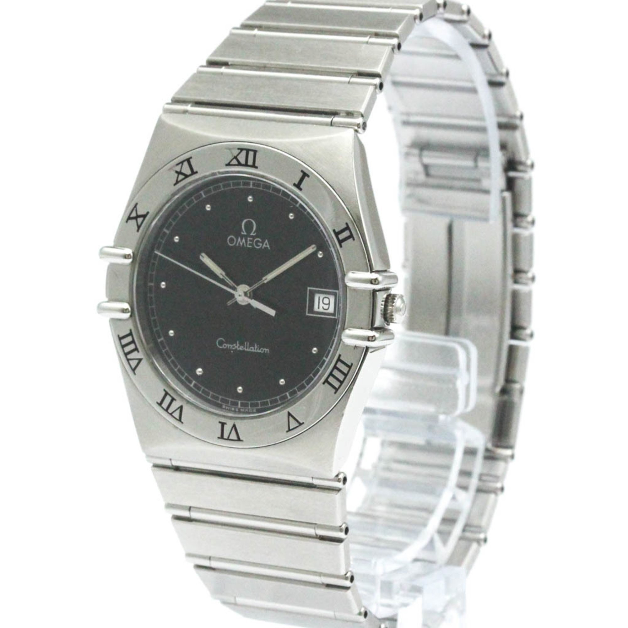 Polished OMEGA Constellation Stainless Steel Quartz Mens Watch 396.1070 BF565442