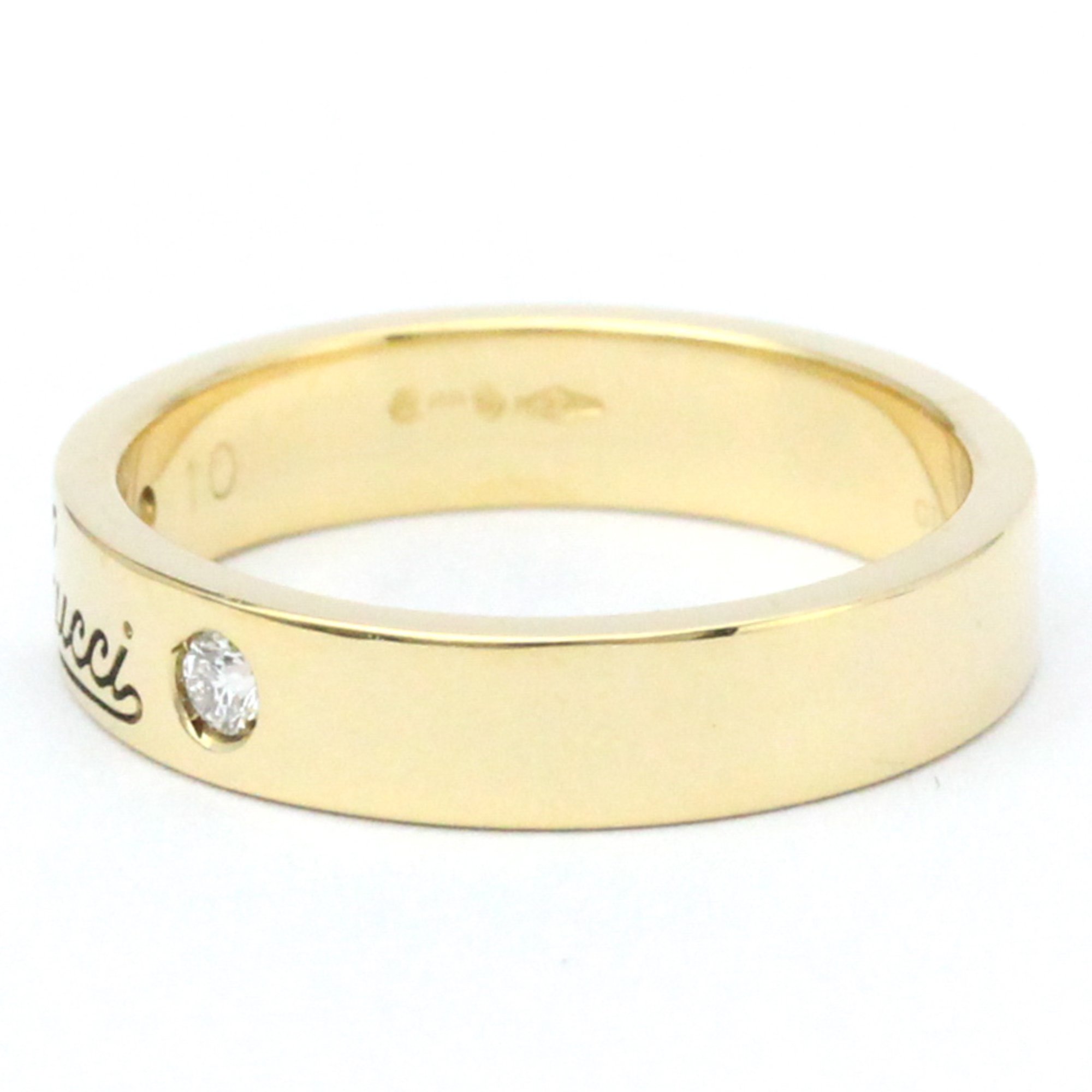 Gucci Icon Print Ring Yellow Gold (18K) Fashion Diamond Band Ring Gold