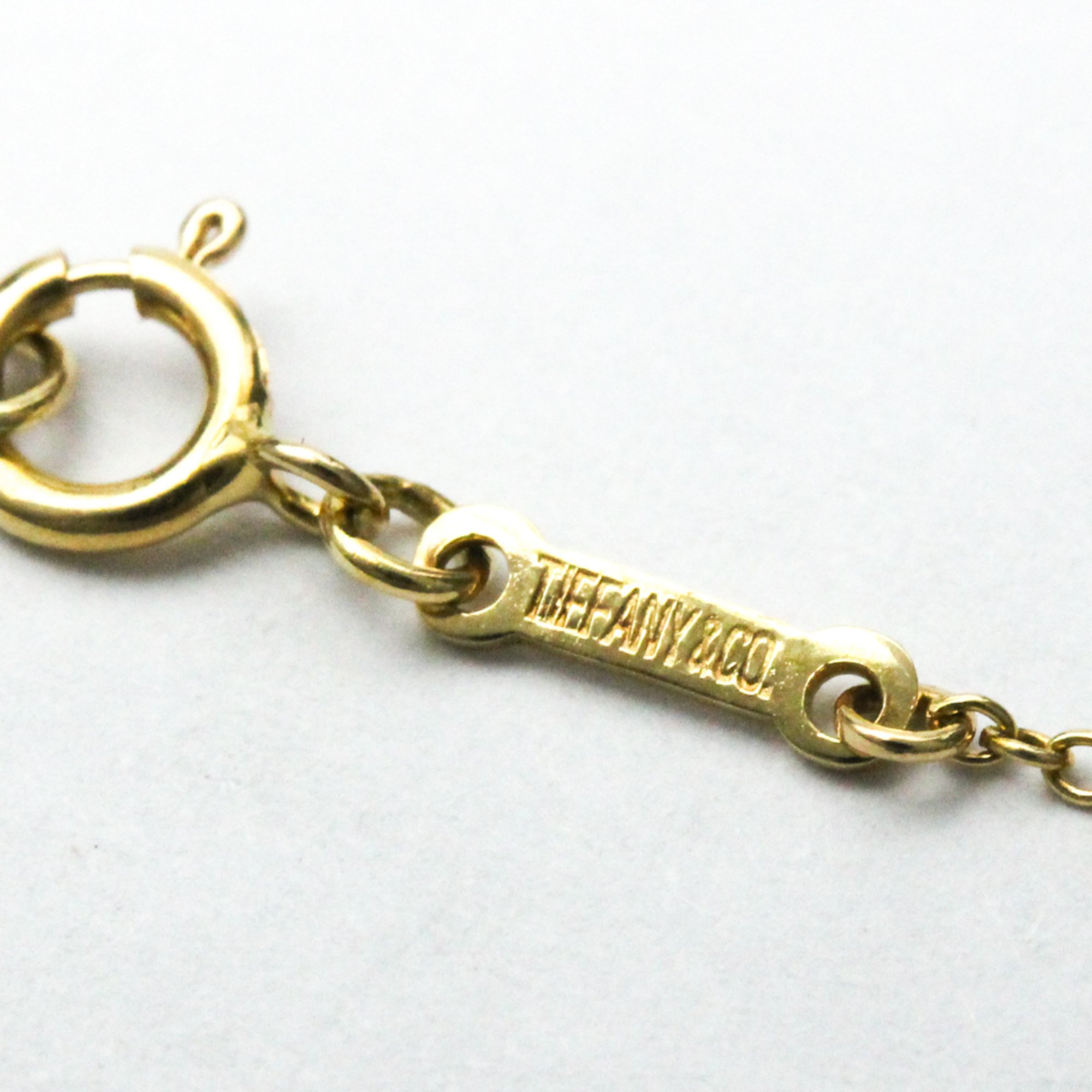 Tiffany Open Teardrop Necklace Yellow Gold (18K) No Stone Men,Women Fashion Pendant Necklace (Gold)