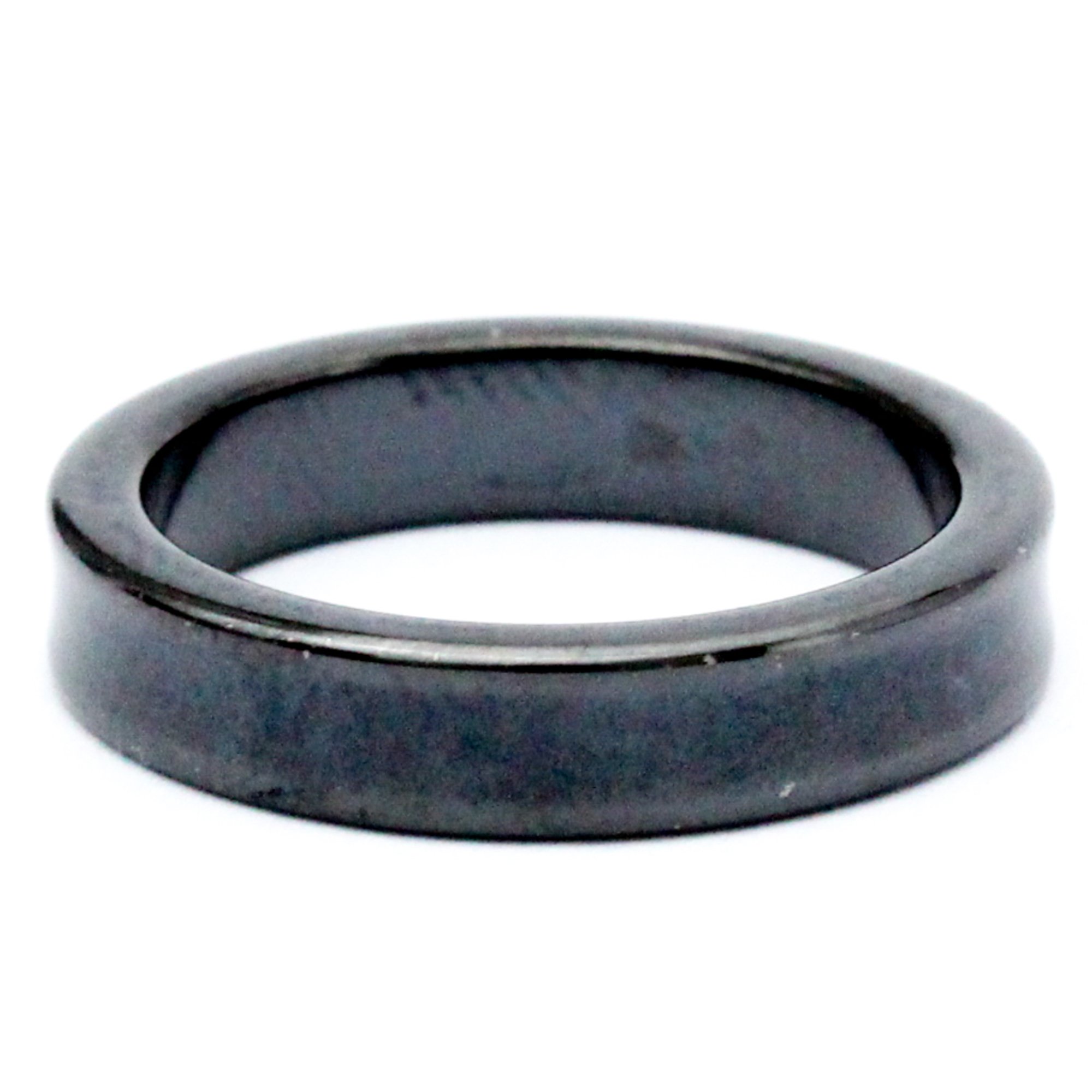 Tiffany 1837 Narrow Ring Titanium Fashion No Stone Band Ring Black