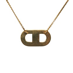 Christian Dior Dior CD Necklace Gold Plated Ladies