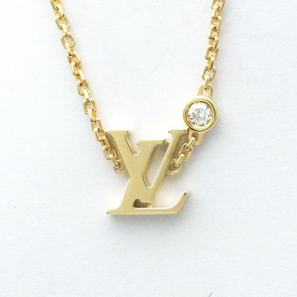 Louis Vuitton Idylle blossom lv pendant, yellow gold and diamond (Q93626)