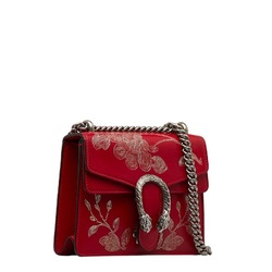 Gucci Dionysus Shoulder Bag 421970 Red Leather Women's GUCCI