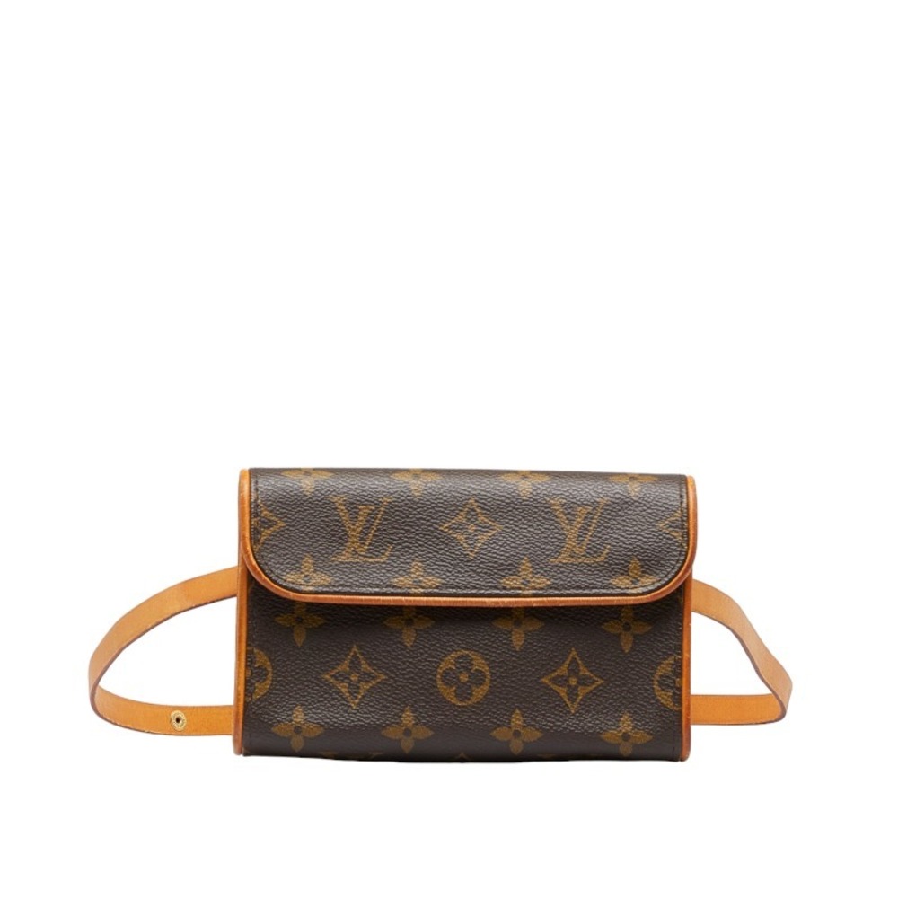 LOUIS VUITTON Monogram Pochette Florentine Belt Bag Brown M51855