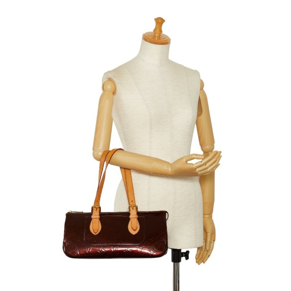 Louis Vuitton Monogram Vernis Rosewood Avenue Handbag Shoulder Bag M93510  Amarant Purple Patent Leather Women's LOUIS VUITTON