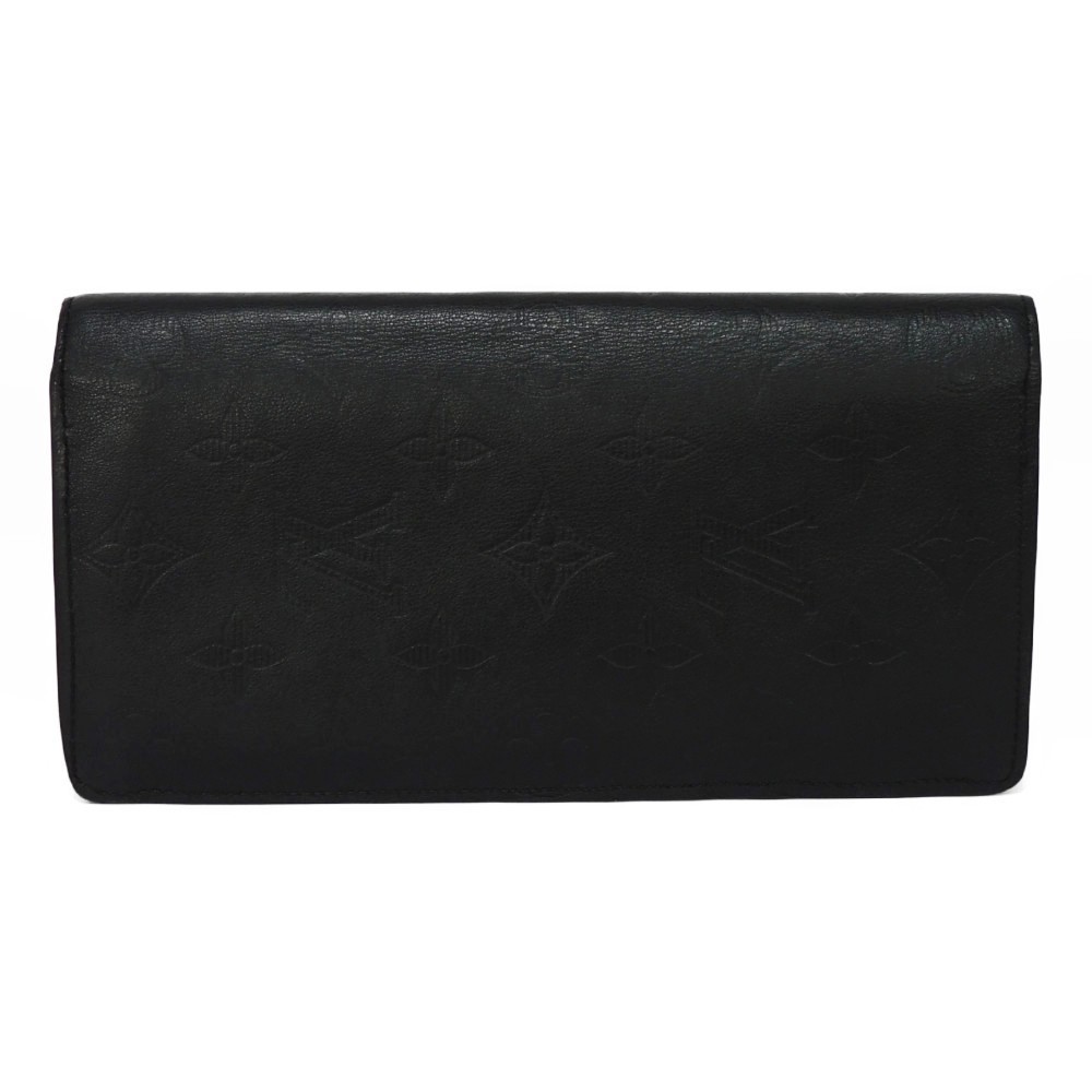 Louis Vuitton Brazza Wallet Monogram Shadow Black for Men