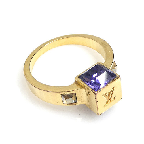 Louis Vuitton Purple / Gold Plated Collar Gamble Ring M65099 - YH00619