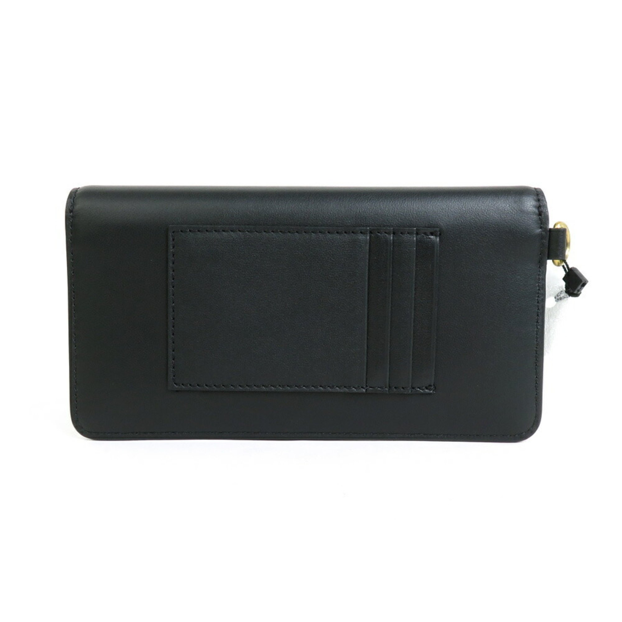 Valentino Garavani Smartphone Case Pouch V Logo Leather Black Unisex